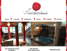 Tablet Screenshot of motelmediterraneo.com.br